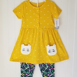 18m Carter's girls dress and pants